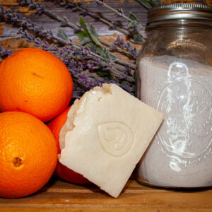 Orange Peppermint Pumice Natural Vegan Bar Soap