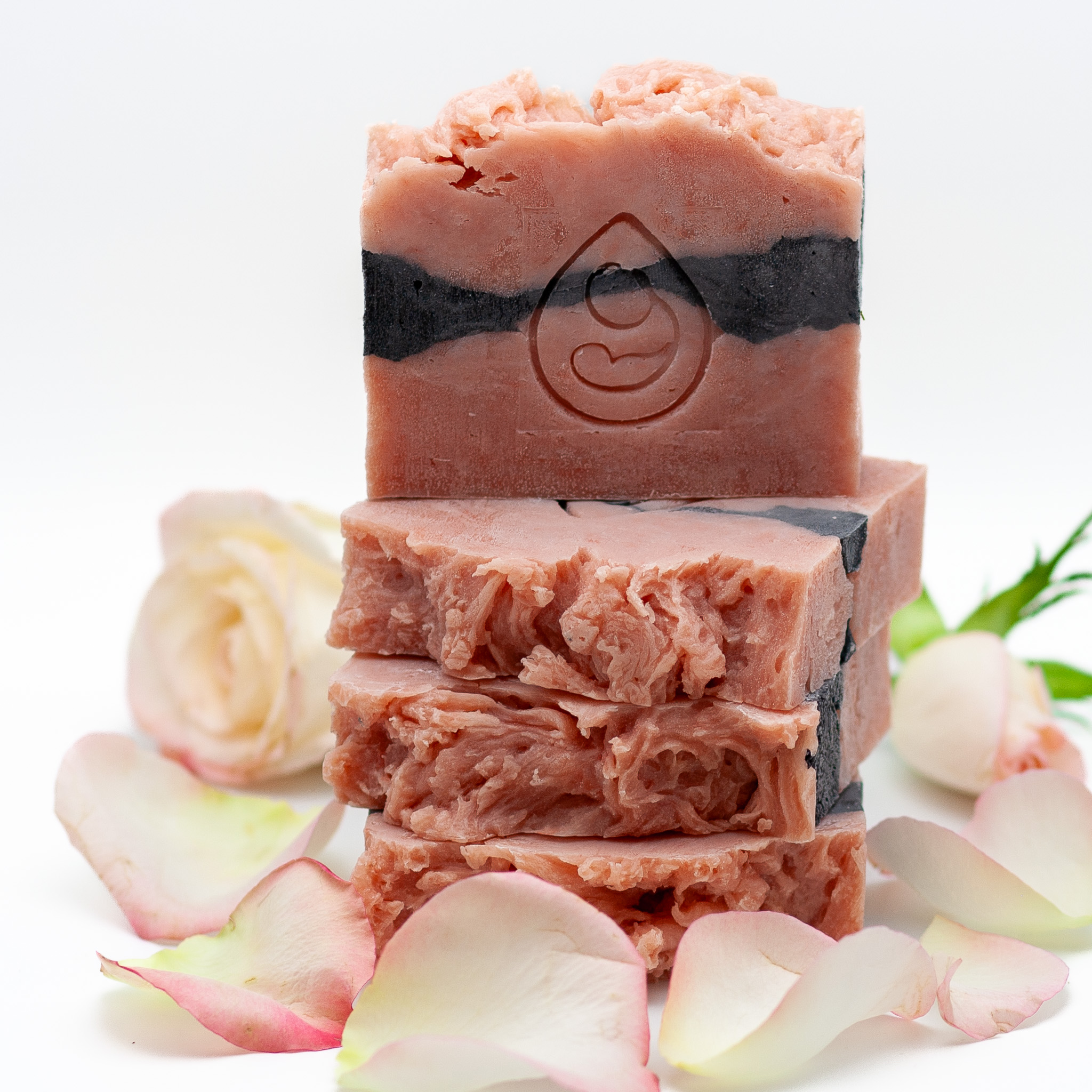 Rose Geranium Charcoal Natural Vegan Bar Soap