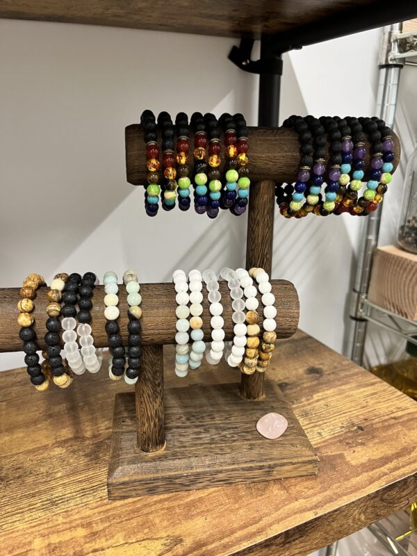 Lava Stone Essential Oil Diffuser Bracelet - Image 2