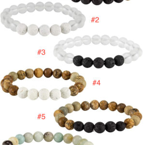 Lava Stone Essential Oil Diffuser Bracelet