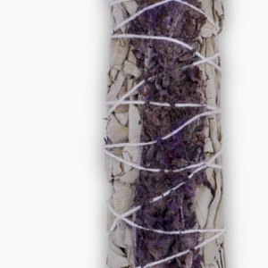 lavender wrapped sage stick