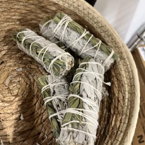 Sweetgrass Wrapped Sage Stick